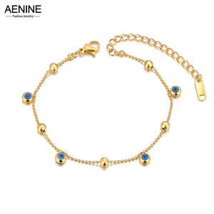 Stainless Steel Eye Charm Bracelet Bangle For Women AB23127