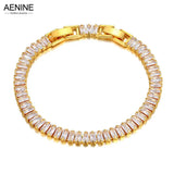 6mm CZ Crystal Charm Bracelets Stainless Steel Bohemian Beach Bracelet