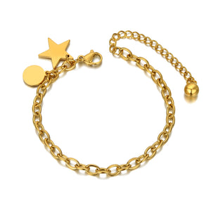 Bohemia Beach Charm Bracelet Stainless Steel