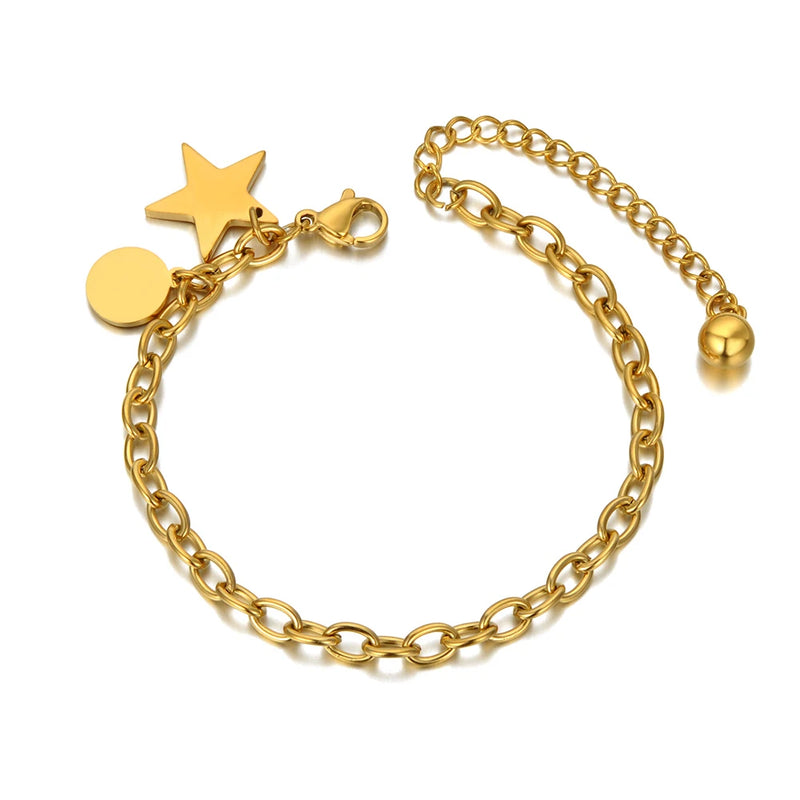Bohemia Beach Charm Bracelet Stainless Steel