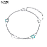 Pentagon Charm Anklet Stainless Steel Friendship Jewelry