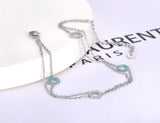 Pentagon Charm Anklet Stainless Steel Friendship Jewelry