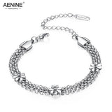 Stainless Steel Daisy Flower Charm Bracelets For Girls