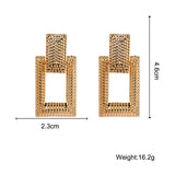 Geometric Earring for Women Punk Big Long Rectangle Statement Earring