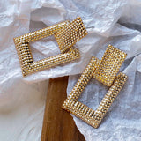 Geometric Earring for Women Punk Big Long Rectangle Statement Earring