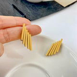 Irregular Multilayer Metal Earrings for Women