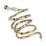 AENSOA Multilayer Bendy Snake Necklace Bracelet - Punk Chunky Jewelry
