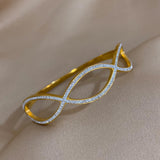 316L Stainless Steel Charm Bangle Bracelet for Women - Party Wrist Jewelry
