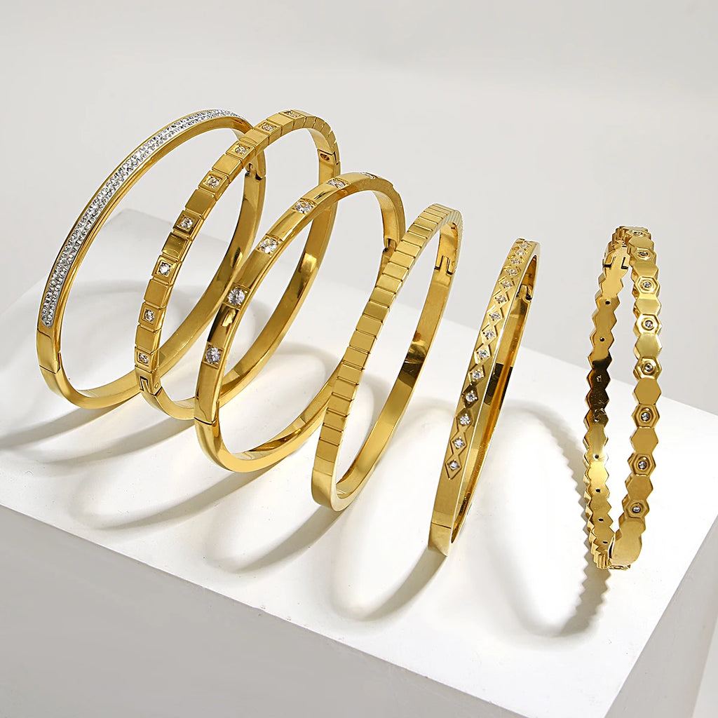 Vintage Classic Bangle Bracelet for Women Gift