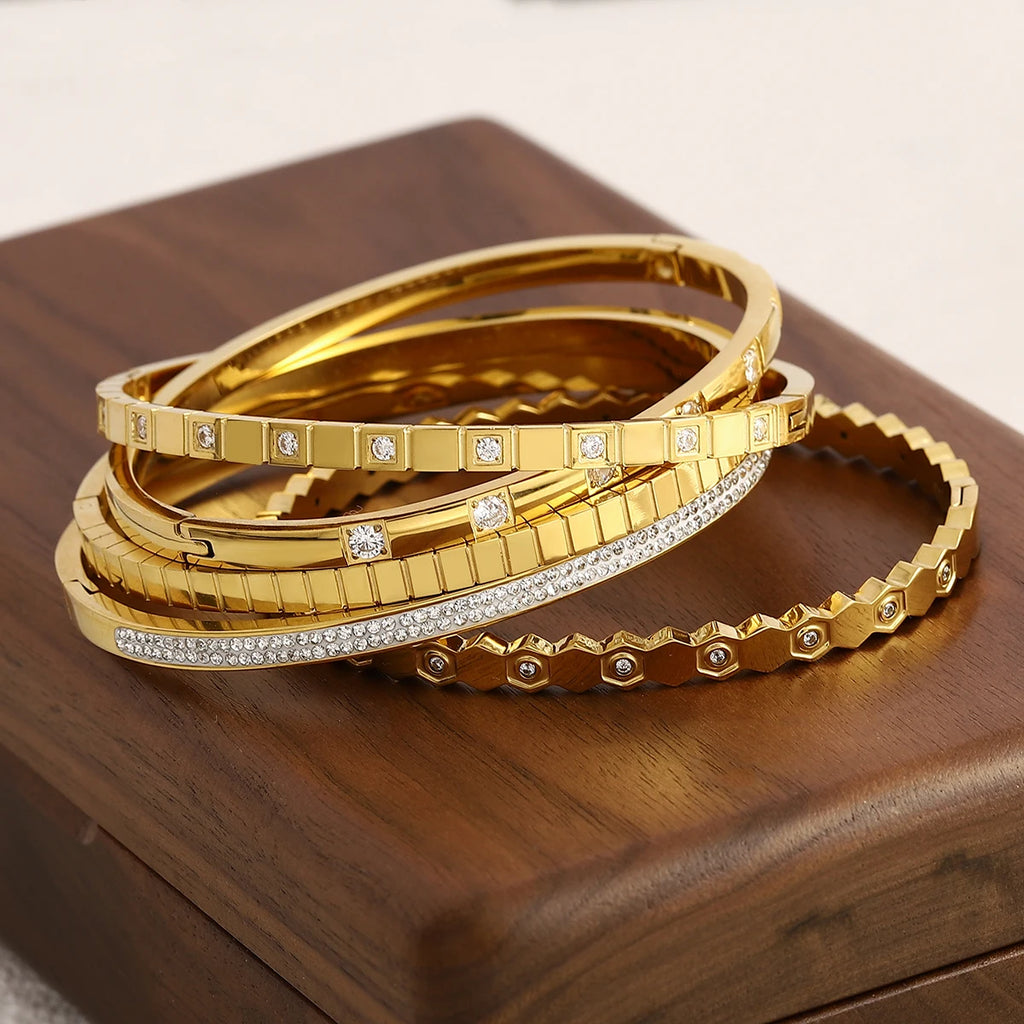 Vintage Classic Bangle Bracelet for Women Gift