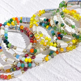 Bohemian Crystal Stone Beads Bracelets Colorful Layered Charm Jewelry