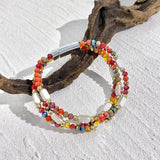 Bohemian Crystal Stone Beads Bracelets Colorful Layered Charm Jewelry