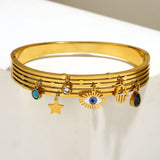 Boho Evil Eye Hand Pendant Bracelet for Women