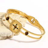 Boho Stylish Enamel Bangle Bracelet
