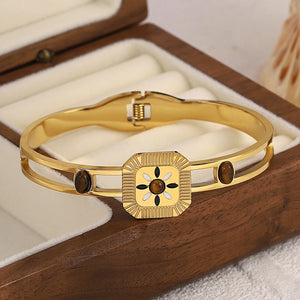 Boho Stylish Enamel Bangle Bracelet