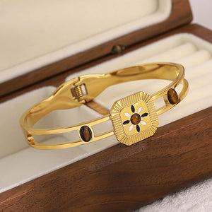 Boho Stylish Enamel Bangle Bracelet