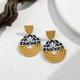 Colorful Geometric Dangle Earrings for Women