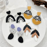 Colorful Geometric Dangle Earrings for Women