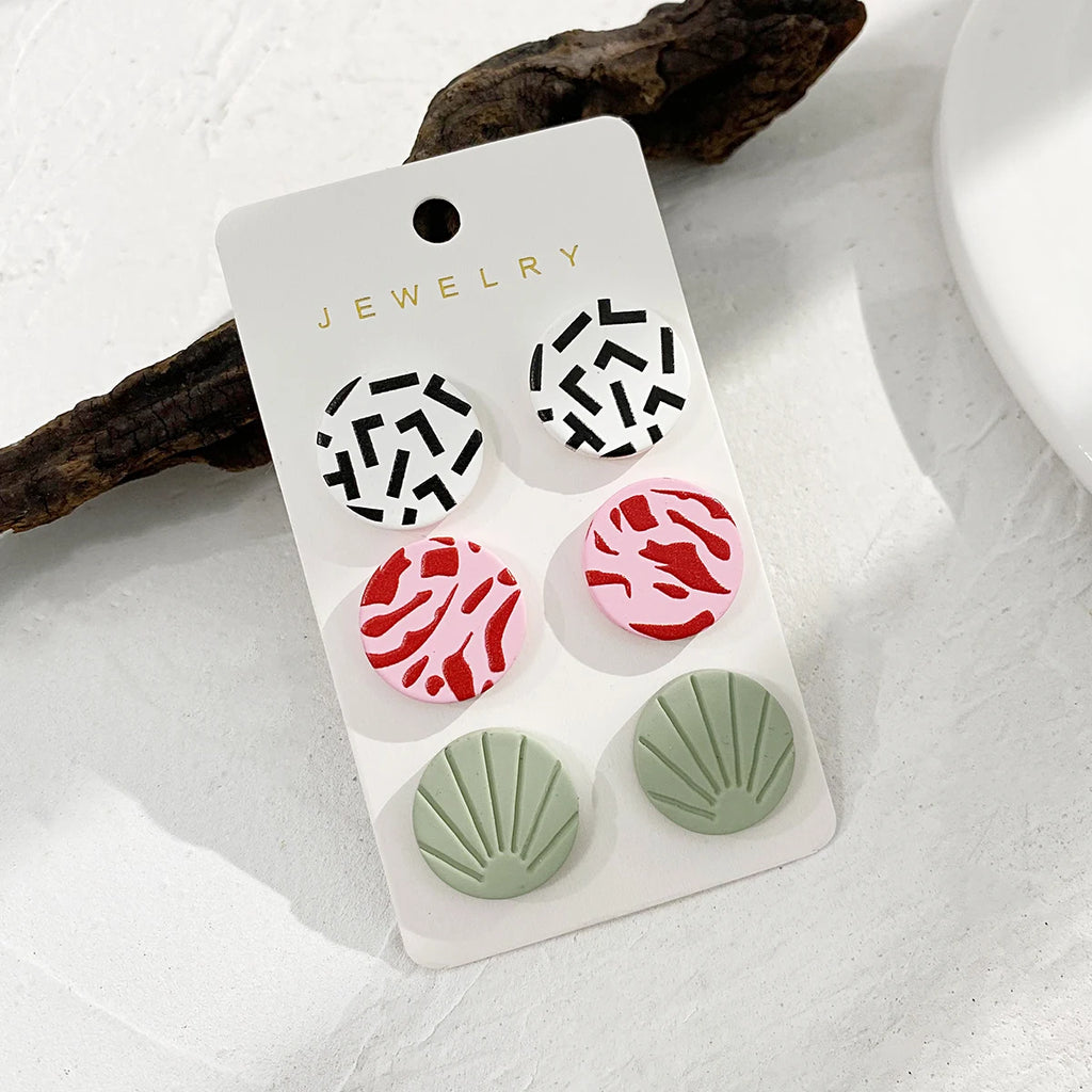 Colorful Geometric Dangle Earrings for Women