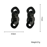 Statement Resin Chain Earrings for Women