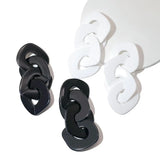 Statement Resin Chain Earrings for Women