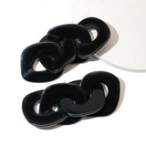 Statement Resin Chain Earrings for Women