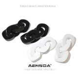 Statement Resin Chain Earrings for Women