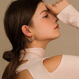 Vintage Round Hoop Earrings for Women