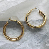 Oversize Hoop Earrings Big Circle Statement Vintage Jewelry