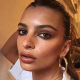 Oversize Hoop Earrings Big Circle Statement Vintage Jewelry
