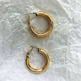 Oversize Hoop Earrings Big Circle Statement Vintage Jewelry