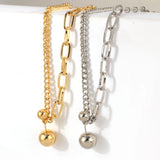 Gothic Dumbbells Ball Choker Necklace for Women Wedding