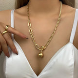 Gothic Dumbbells Ball Choker Necklace for Women Wedding