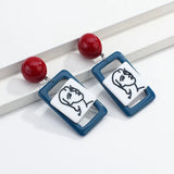 Geometric Acrylic Resin Earrings for Women