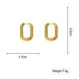 Thick Hoop Earrings Copper Vintage High Jewelry