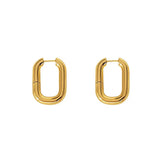Thick Hoop Earrings Copper Vintage High Jewelry