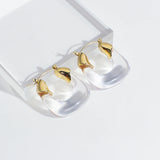 Clear Acrylic Geometric Drop Earrings for Women