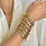 Crystal Zircon Bangles for Women