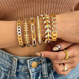 Crystal Zircon Bangles for Women