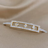 18K Plated Rhinestone Metal Bracelet Bangle Charm Jewelry