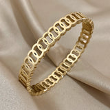 Circle Chain Stainless Steel Bangles Bracelets for Women