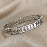 Circle Chain Stainless Steel Bangles Bracelets for Women