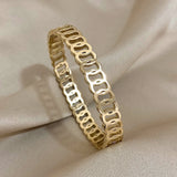 Circle Chain Stainless Steel Bangles Bracelets for Women
