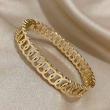 Circle Chain Stainless Steel Bangles Bracelets for Women