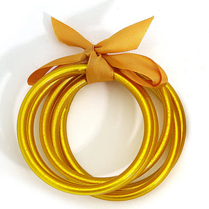 AENSOA Glitter Jelly Bangle Bracelet for Women