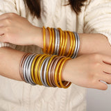 AENSOA Glitter Jelly Bangle Bracelet for Women