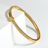 Stainless Steel Plated Lover Bracelets for Women