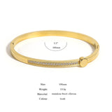 Stainless Steel Plated Lover Bracelets for Women