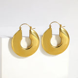 Chunky Hoop Earrings for Women Punk Thick Ear Jewelry
