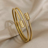 Waterproof Stainless Steel Watch Band Chain Wide Bracelet